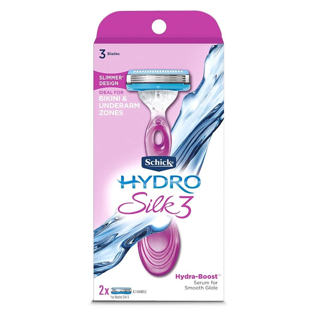 Schick Hydro Silk 3 Razor Blades & 1 refill